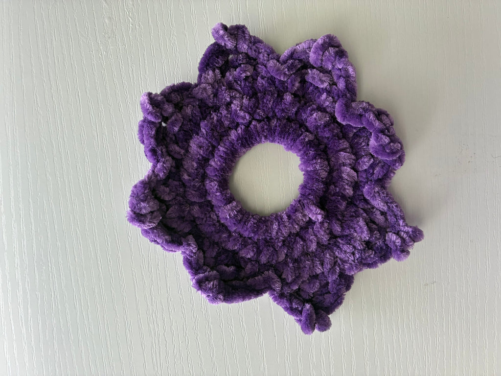 Crochet scrunchies