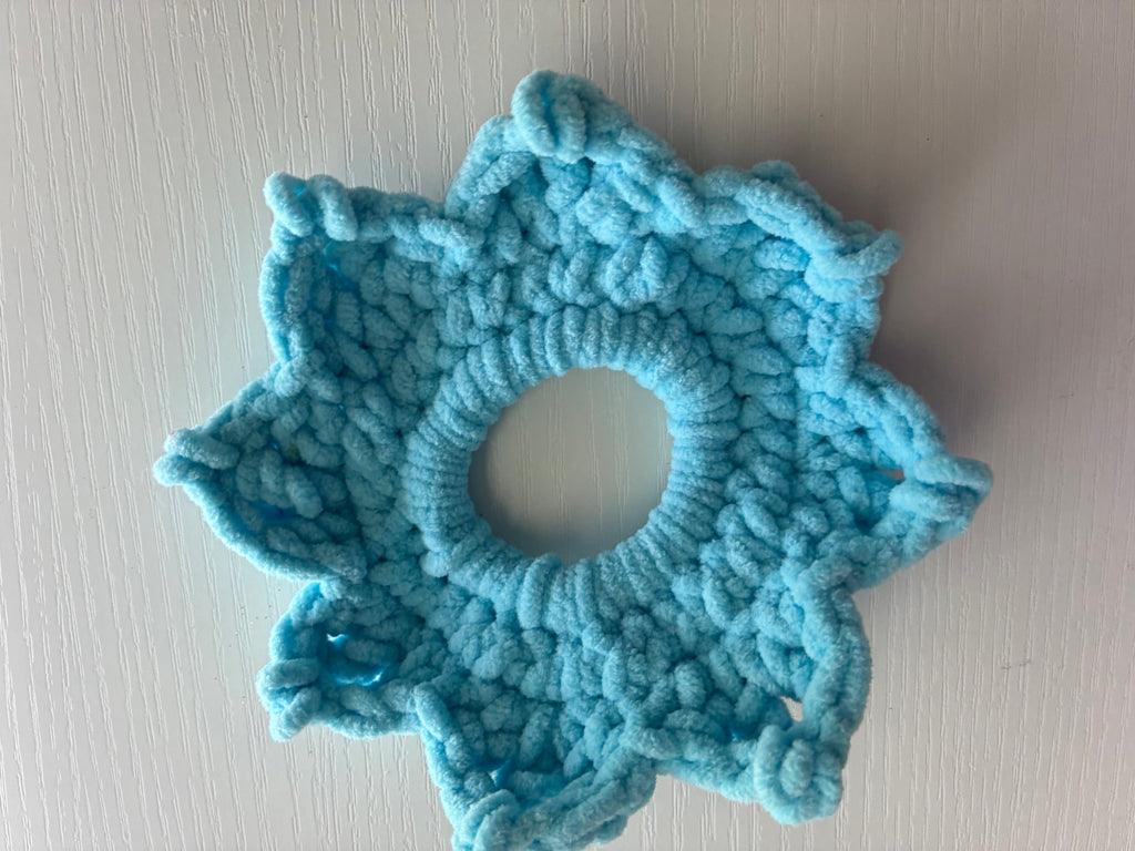 Crochet scrunchies