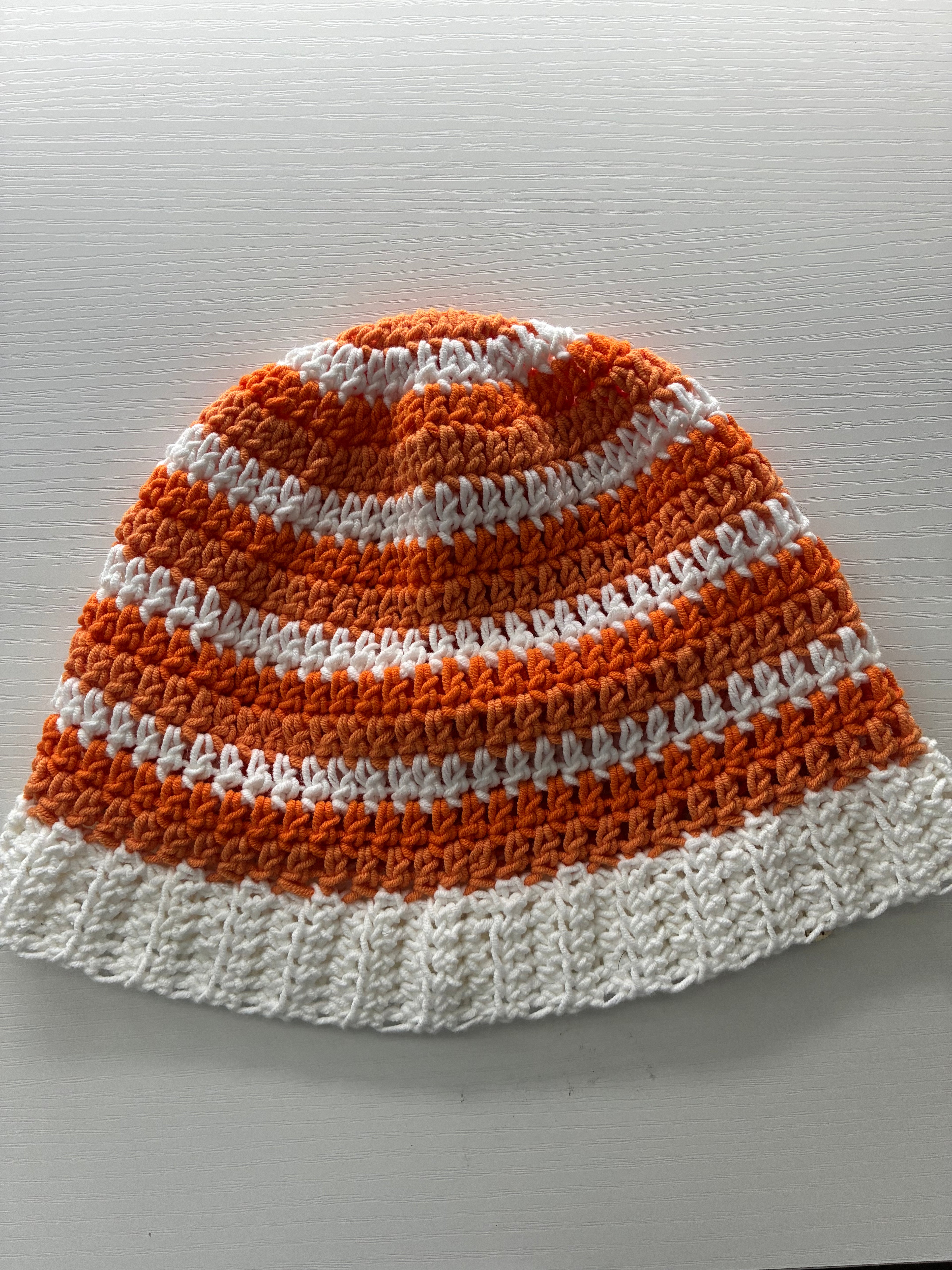 Crochet bucket beanie
