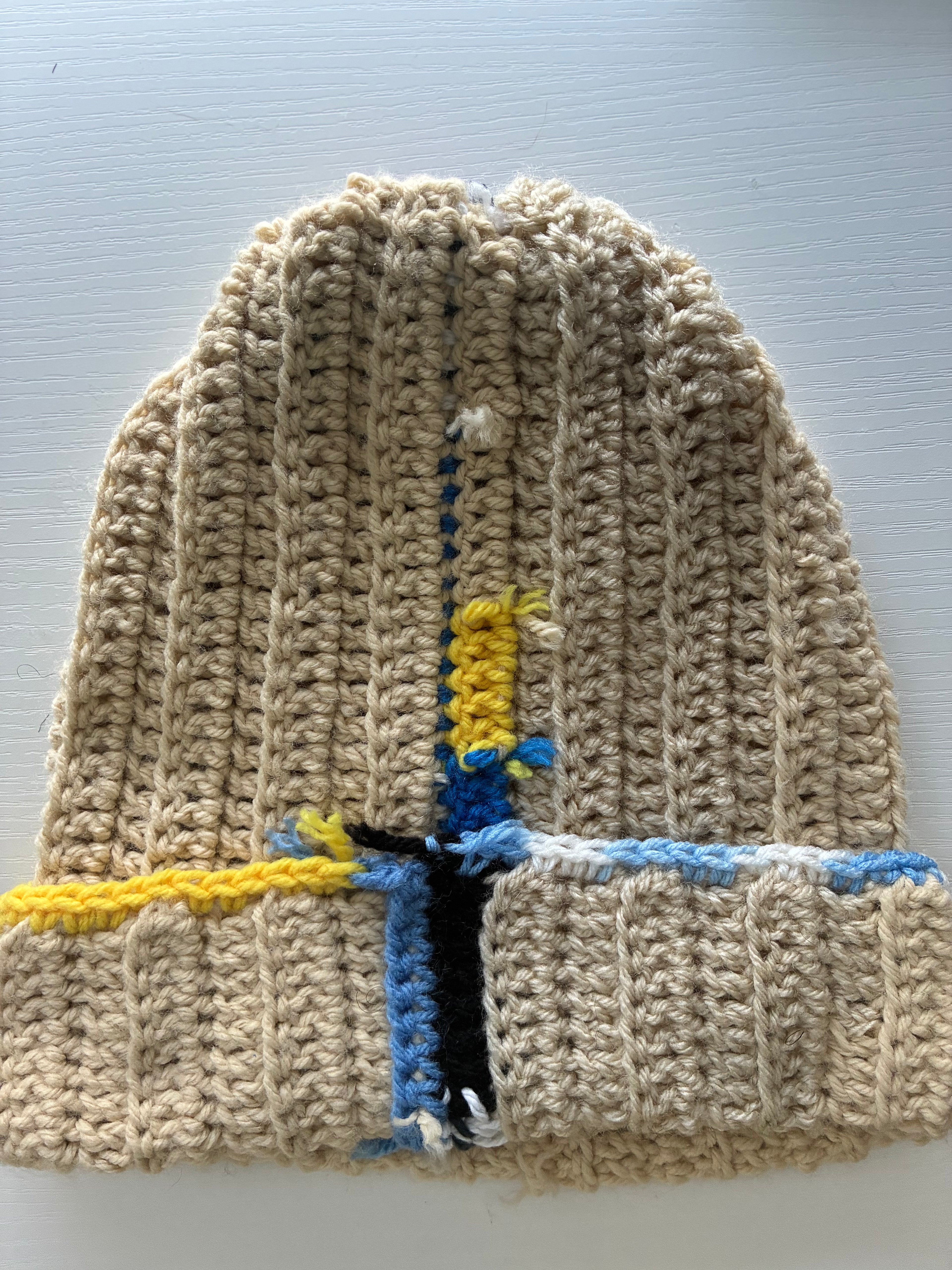 Crochet multi colored beanie