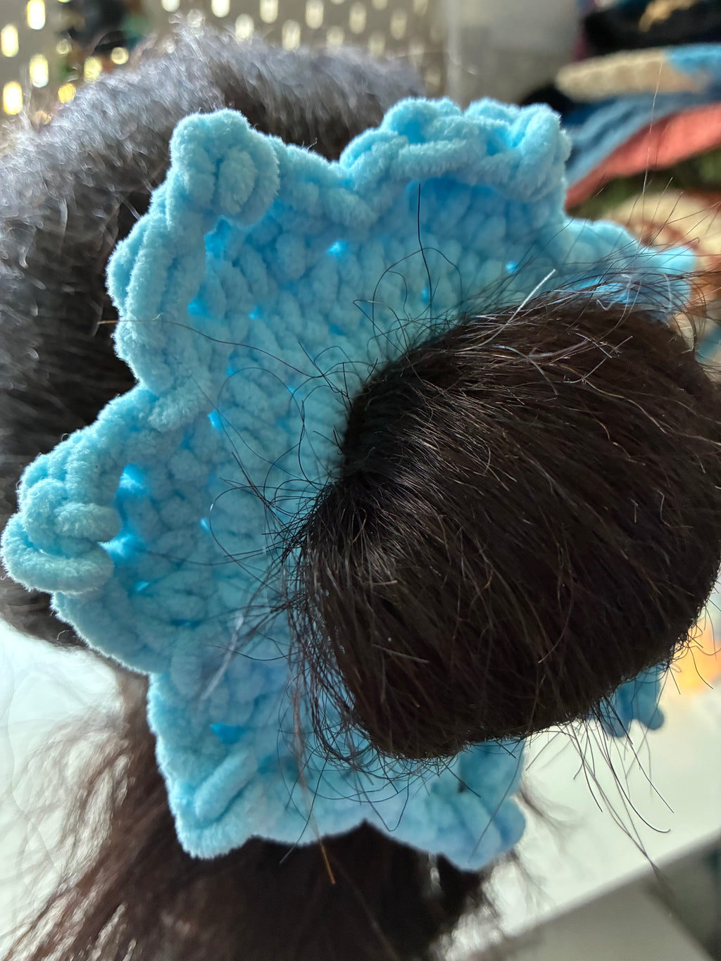 Crochet scrunchies
