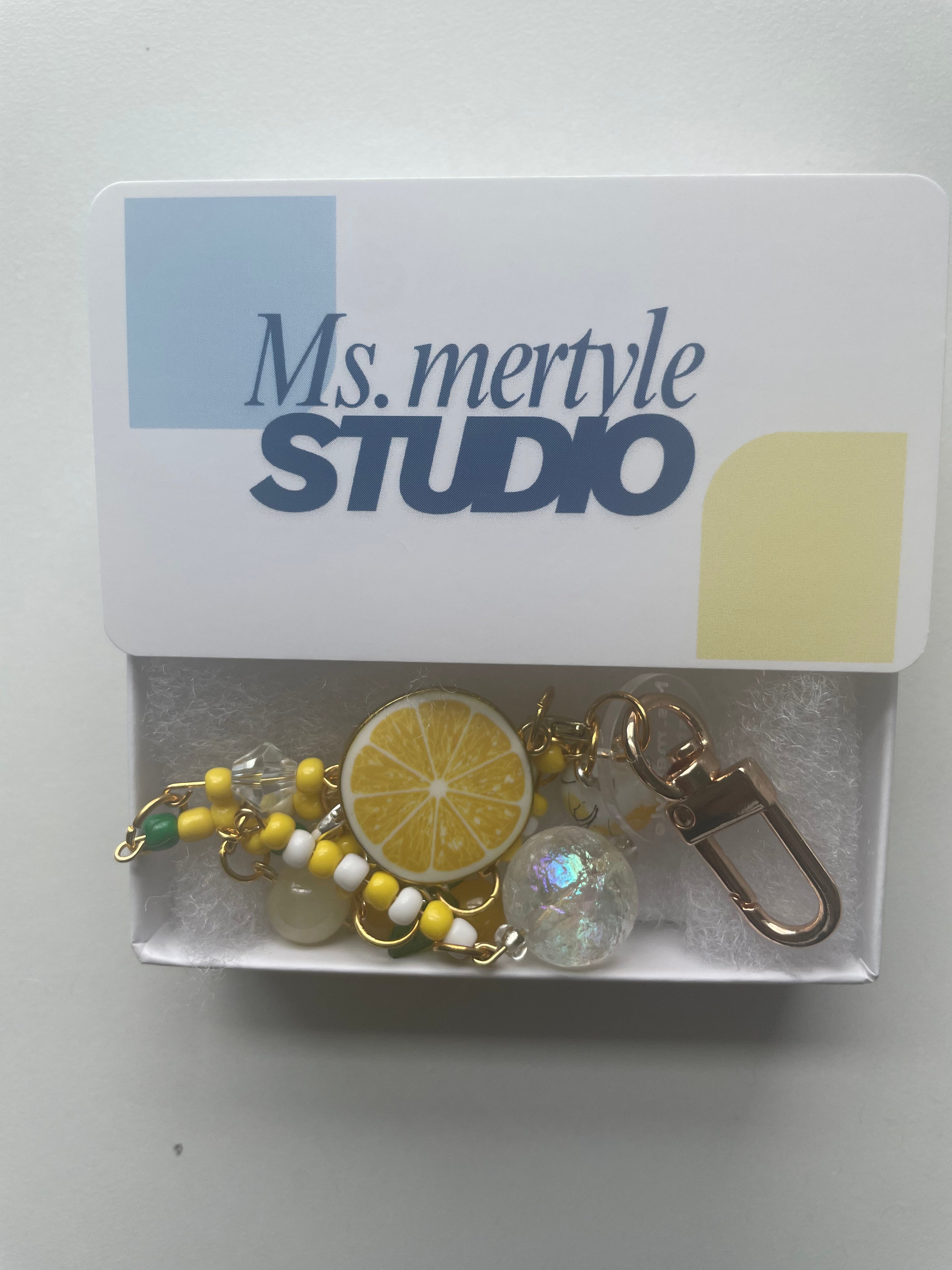 LEMON BAG KEYCHAIN